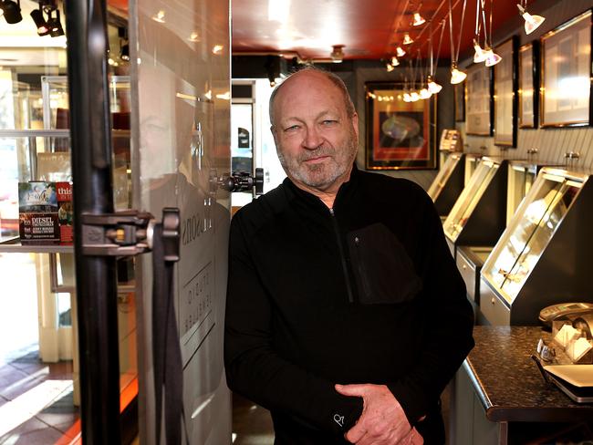 Phill Mason in his Salamanca shop