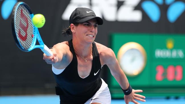 Tomljanovic is the first player to lose in a super-tiebreaker. (Photo by Michael Dodge/Getty Images)