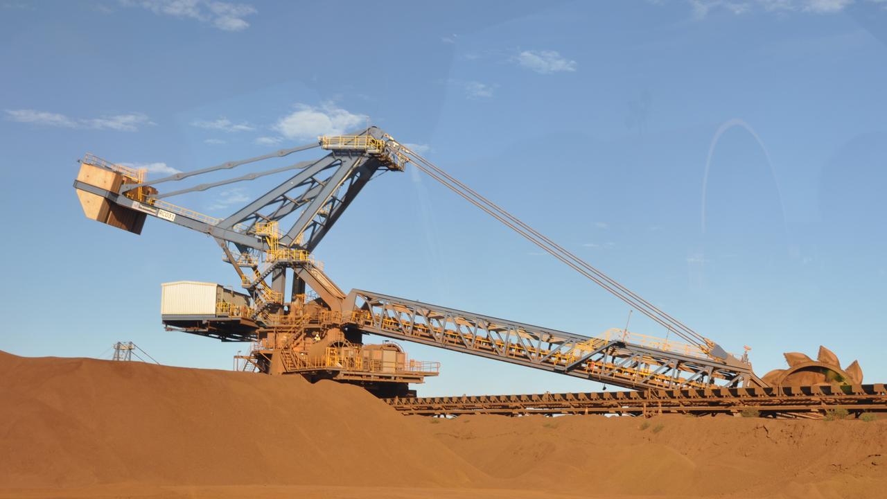 Fortescue Metals Group's Christmas Creek iron ore operations in the Pilbara region of Western Australia. Picture: AAP