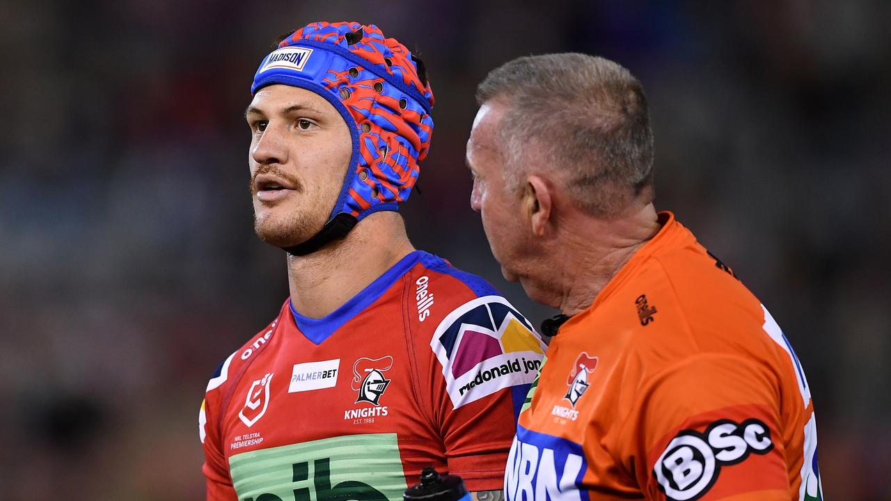 Kalyn Ponga was forced off the field by the independent doctor in round 1. Picture: NRL Photos