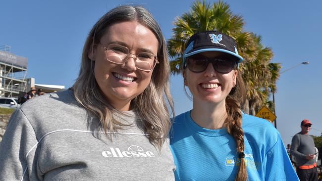 Maddie Cabbet and Aofie Connors at the Sunshine Coast Ironman 70.3 2023.