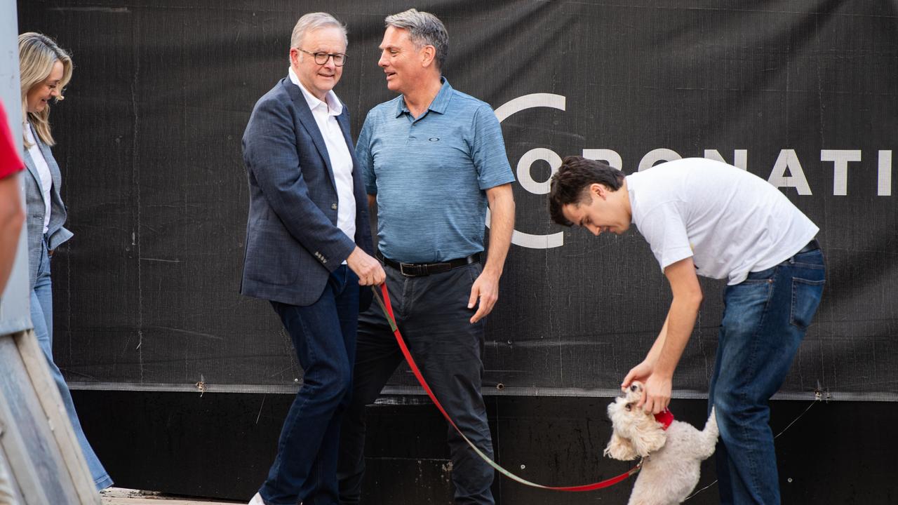 Prime Minister Anthony Albanese and his deputy Richard Marles. Picture: NewsWire / Monique Harmer.