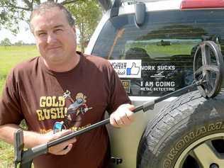 Mark Spencer of CQ Detectorists. Picture: Jann Houley