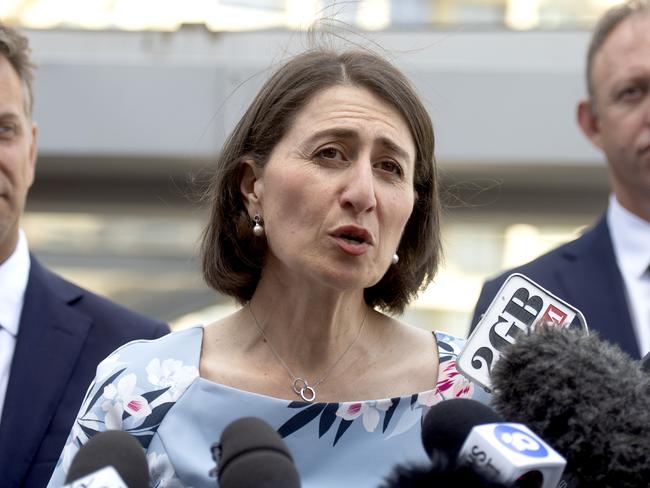 New South Wales Premier Gladys Berejiklian has said the project was on time and under budget. Picture: Jeremy Piper