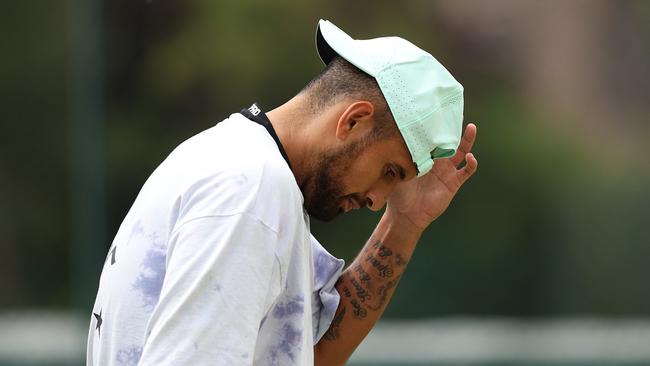 Kyrgios is facing assault charges relating to an incident involving former partner Chiara Passari. Picture: Getty