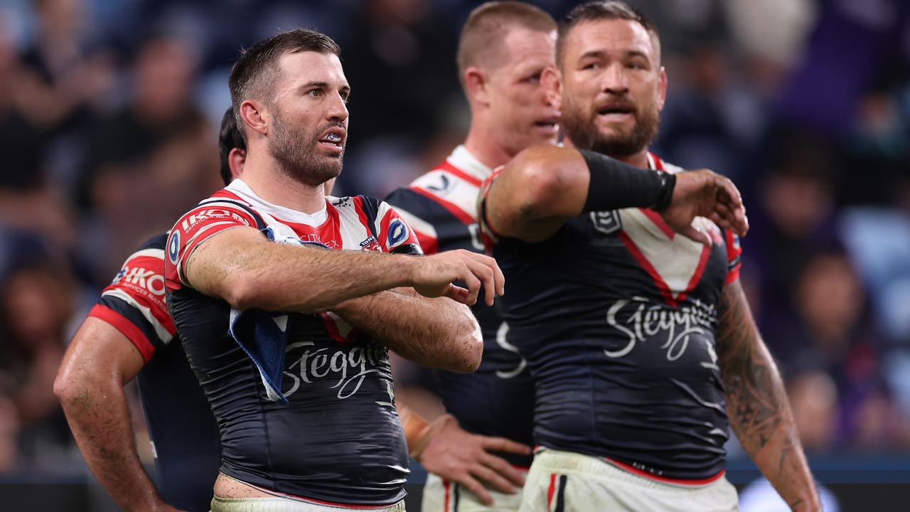 The Roosters lost a tough game to the Storm. (Photo by Cameron Spencer/Getty Images)