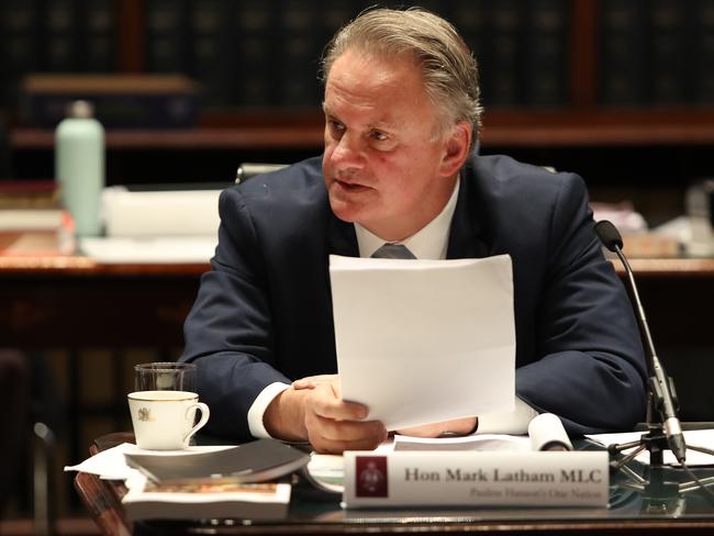 One Nation leader in NSW Mark Latham. Picture: Richard Dobson