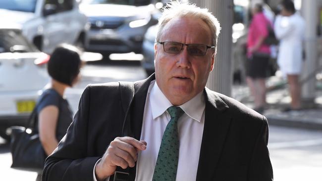 Michael Cranston at Downing Centre Local Court on Monday. Picture: AAP Image/Peter Rae