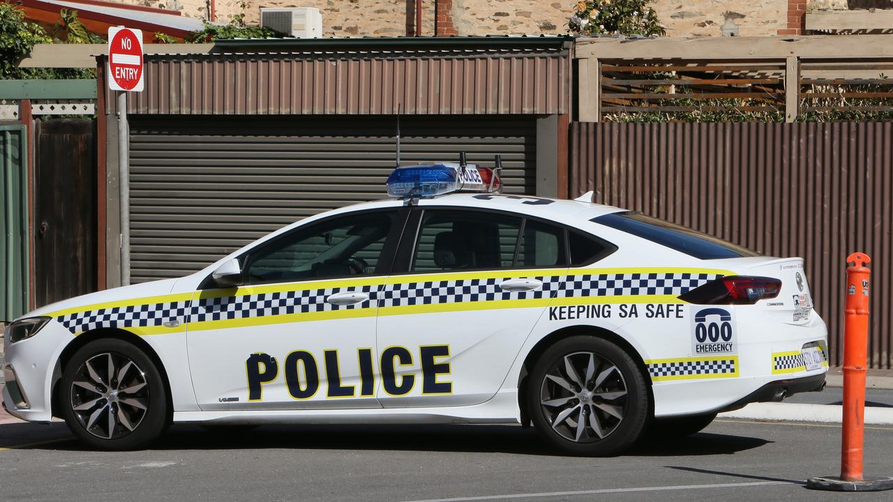 The man tried to escape on foot before being confronted by police and running into oncoming traffic. Picture: Emma Brasier / AAP