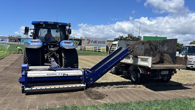 The Magic Millions races were able to go ahead after the work to fix the track Picture Supplied