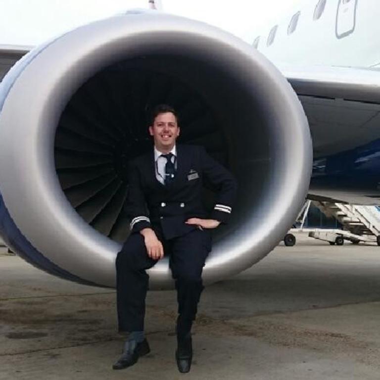 Married Mike Beaton snorted coke off a topless woman before trying to fly a packed jet to the UK. Picture: LinkedIn