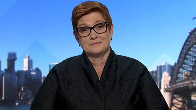 Australian Foreign Minister Marise Payne refuses to answer Speers’ question on Insiders. Picture: ABC