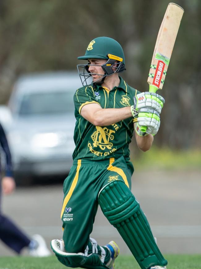 Northcote batsman Mark Phelan has scored three hundreds already this season. Picture: Arj Giese. 