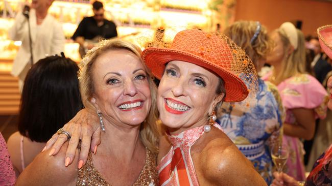 Jody Gosling and Lorilie Cunningham at the Magic Millions Race Day 2025 at Gold Coast Turf Club for Gold Coast at Large. Picture, Portia Large.