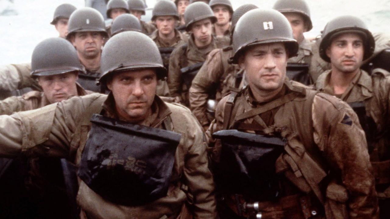 Sizemore (left with Tom Hanks (right) in <i>Saving Private Ryan</i>. Picture: AP/Dreamworks