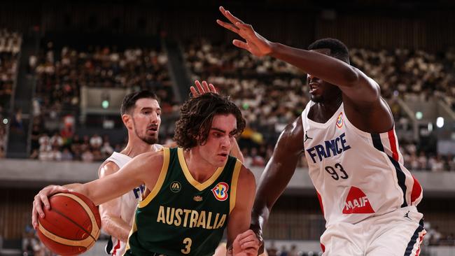 Mills has long been the on-court general for the Boomers, but the introduction of Josh Giddey has changed Mills’ role in the team. Picture: Getty Images.