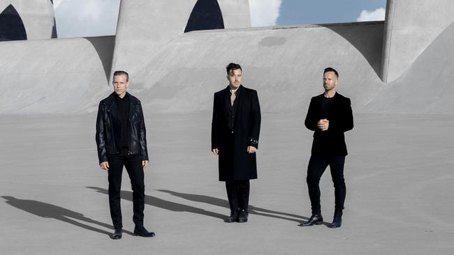 Australian electronic group Rufus Du Sol, whose fourth album 'Surrender' was released in October 2021 and has earned the group seven ARIA Award nominations for the 2022 event, to be held November 24 in Sydney. Picture: Eliot Lee Hazel