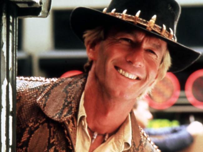 Paul Hogan as Crocodile Dundee in 1988.