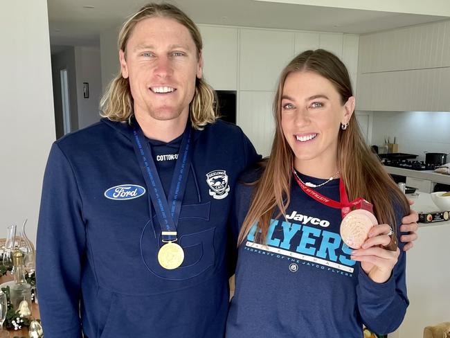 A premiership for Mark and a bronze medal for Sara.