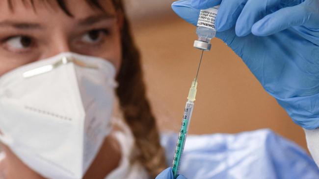 Unvaxxed children are being banned from sporting and other events. Picture: AFP