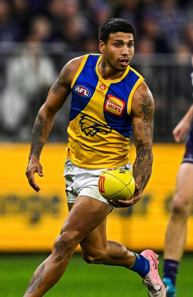 Kelly was part of a monster deal which stripped West Coast bare of picks in 2019. Picture: Daniel Carson/AFL Photos via Getty Images.