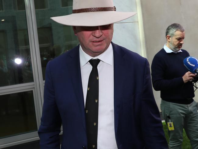 Barnaby Joyce at Parliament House today. Picture: Gary Ramage