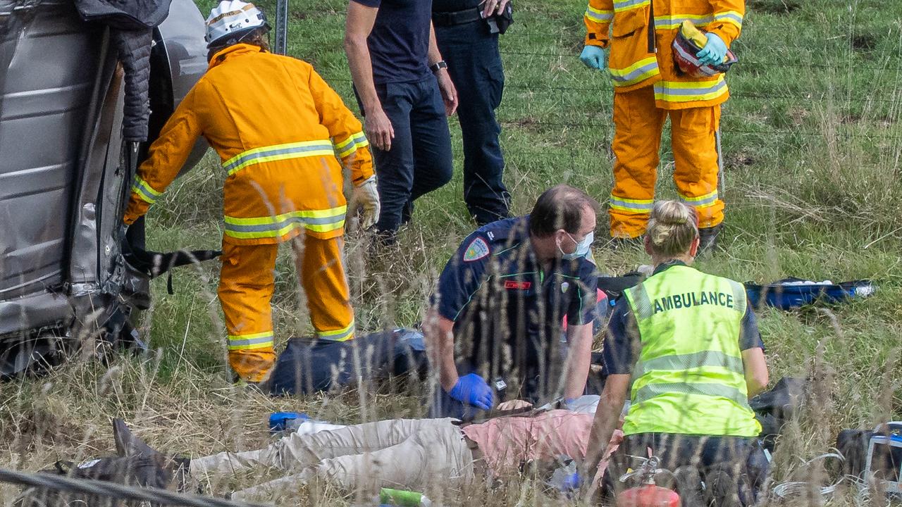 Prime Minister Scott Morrison’s security detail has been involved in a car accident in Tasmania. Picture: Jason Edwards