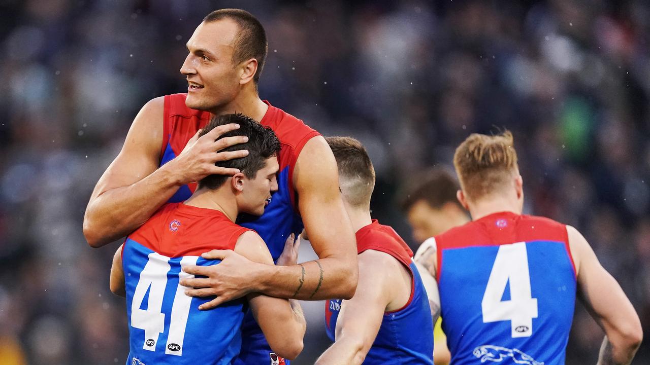 Brayden Preuss has been a valuable back-up option for Max Gawn. Picture: Michael Dodge/Getty Images.