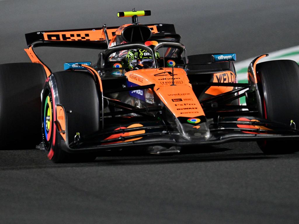 Lando Norris during the second practice session for the Saudi Arabia F1 Grand Prix. Picture: Giuseppe Cacace / AFP