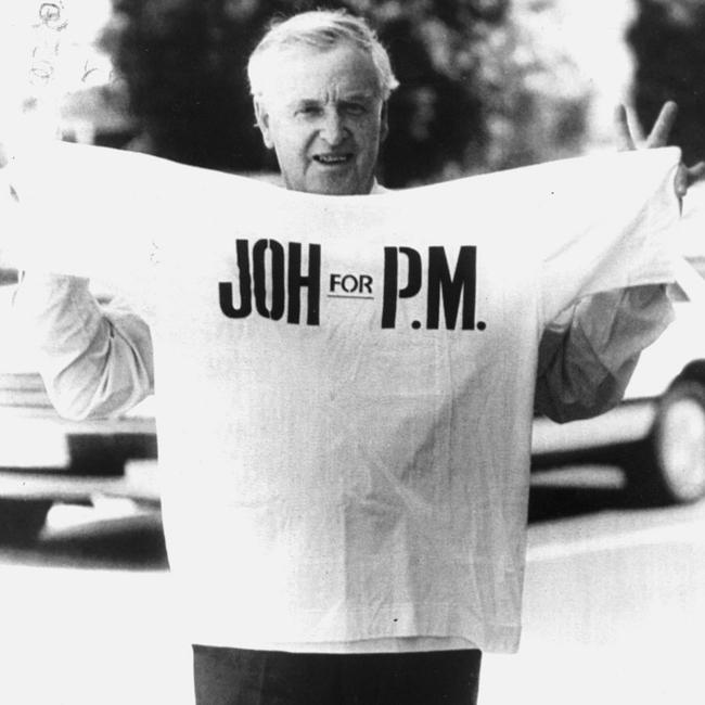 Joh Bjelke-Petersen during the ill-fated Joh For PM campaign