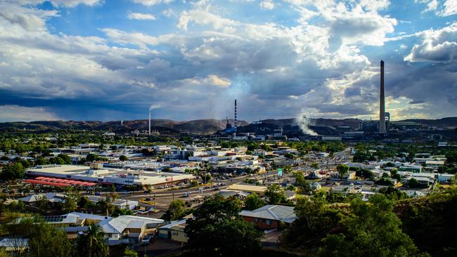 An overview of the North West Queensland city of Mount Isa, which faces 1200 job losses at Glencore’s Mount Isa Mines next year. Picture: Scott Radford-Chisholm