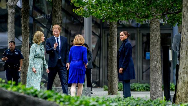 The visit had all the logistical trappings of a royal tour. Picture: Roy Rochlin/Getty Images