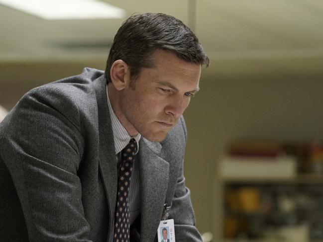 Sam Worthington as Jim Fitzgerald in Manhunt: Unabomber. Picture: Supplied/Discovery Channel