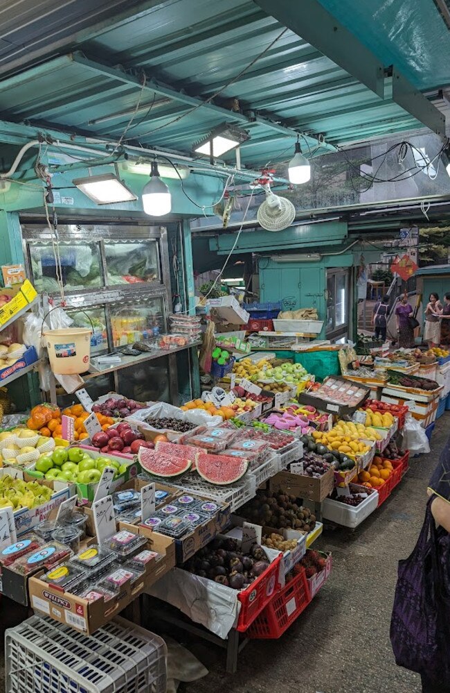 He said there’s more food etalage/displays in Hong Kong than anywhere he’s been. Picture: news.com.au