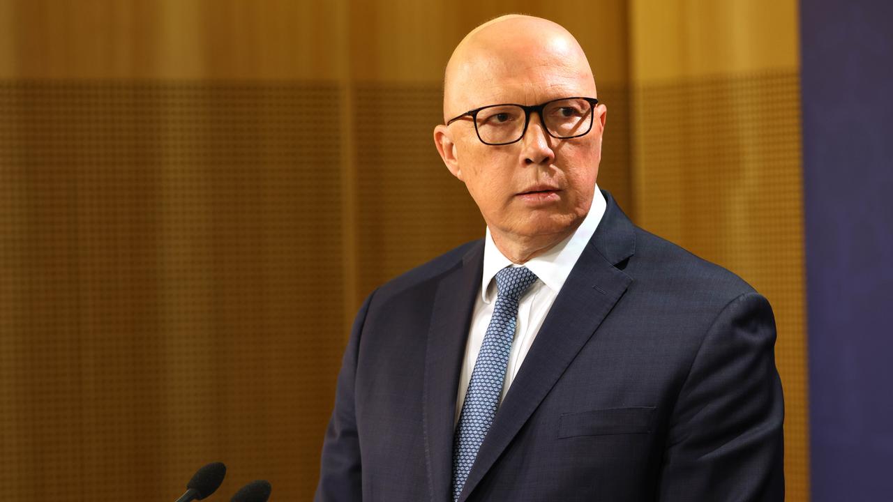 Peter Dutton is set to announce his long-awaited nuclear energy policy including several proposed sites and has called an unscheduled meeting of the shadow cabinet to finalise the plan. Picture: NewsWire / Damian Shaw