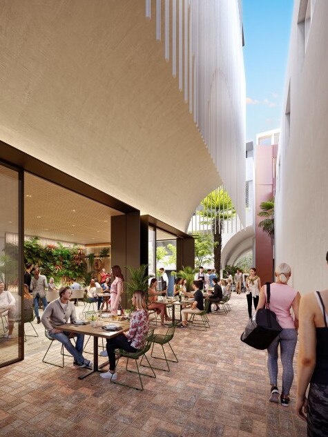 A new arcade at 31 Hall St will feature ground-floor retail and commercial spaces. Image: MHN