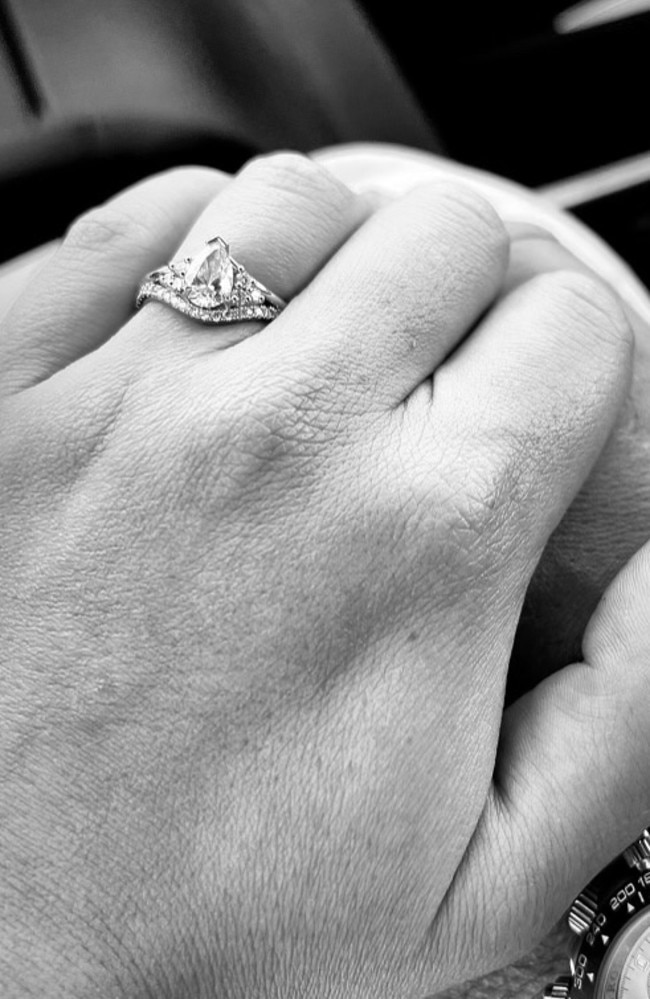 Miss Van Bruggen’s engagement ring. Picture – contributed.