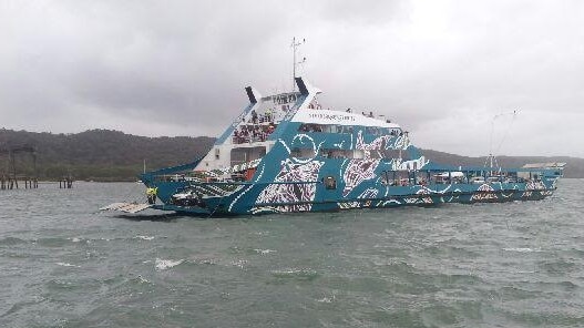 A ferry captain to North Stradbroke Island says a 40-minute trip to Stradbroke Island from Brisbane is unrealistic and a load of croc.