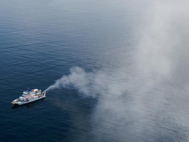 Brightening cloud experiment on the Great Barrier Reef, funded by the Great Barrier Reef Foundation. Picture: Southern Cross University