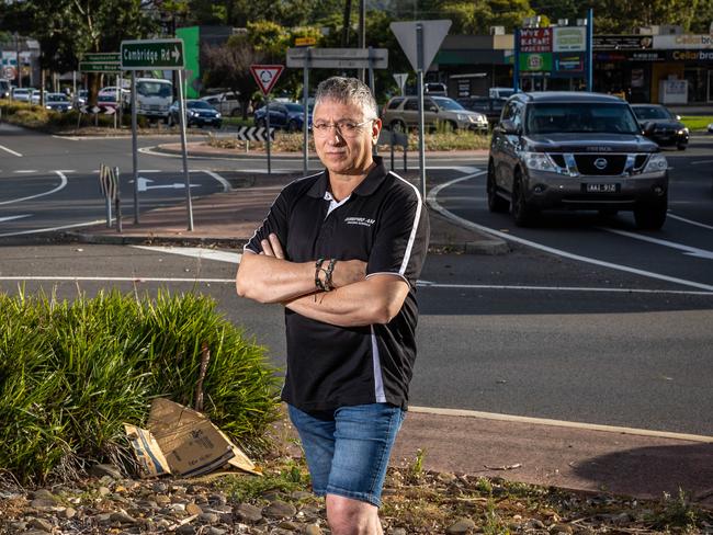 Tony Salomone from Pro Am Driving Schools has seen a rise in abusive behaviour towards learner drivers. Picture: Jake Nowakowski