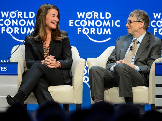 Melinda and Bill Gates had meetings wit Epstein between 2011 and 2013, according to reports. Picture: AFP