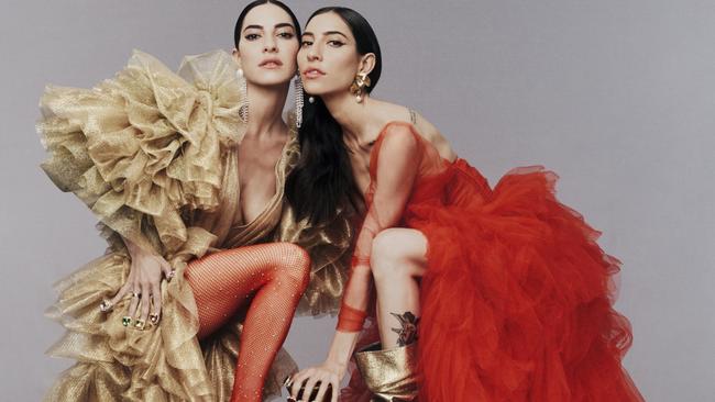 The Veronicas in their Untouched fragrance campaign. Picture: Georges Antoni