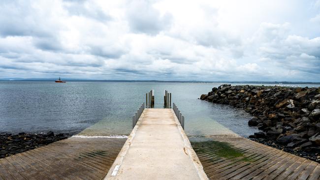 The boat ramp area at Stanley where the man and his injured son came ashore. Picture: CORDELL RICHARDSON