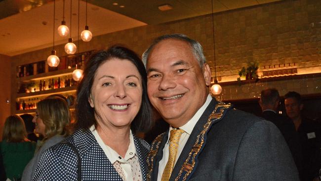 Ruth and Tom Tate at Gold Coast Australian of the Year presentations at Exhibitionist Bar, HOTA, Bundall. Pic: Regina King