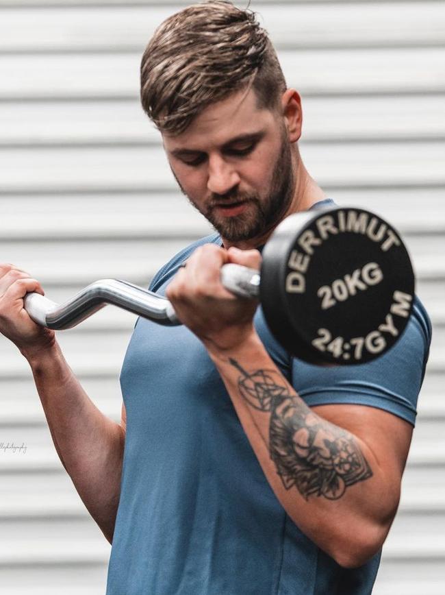 Geelong's most ripped bodies - Jacob Picone. Picture: Instagram