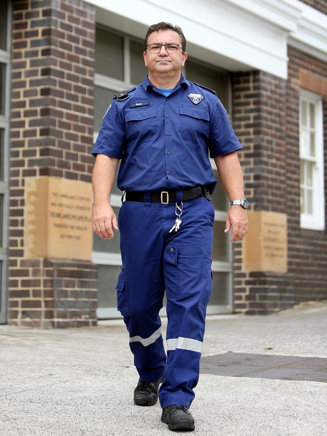 Harris outside the NSW Ambulance Station in Paddington. Picture: Tim Hunter.