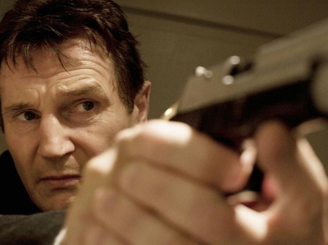 Actor Liam Neeson in scene from 2008 film 'Taken'