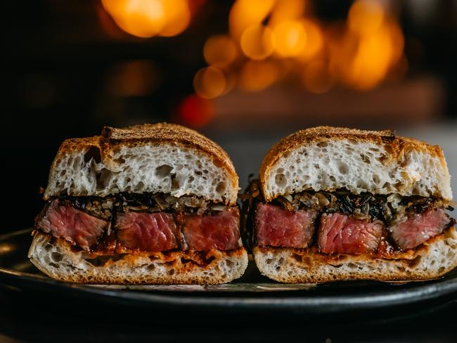 Firedoor’s The Ultimate Steak Sandwich on offer during delicious. month out. Picture: Nikki To