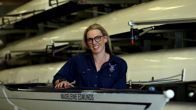 Rio Olympic rower Madeleine (Maddie) Edmunds back to where it all started. (AAP Image – Richard Waugh)