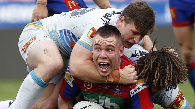 Klemmer has pointed out why the game went to two referees in the first place. AAP Image/Darren Pateman.